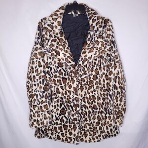 Leopard Print Women's Coat